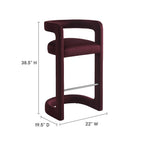 EEI-7108 Winslow Performance Velvet Bar Stool by Modway