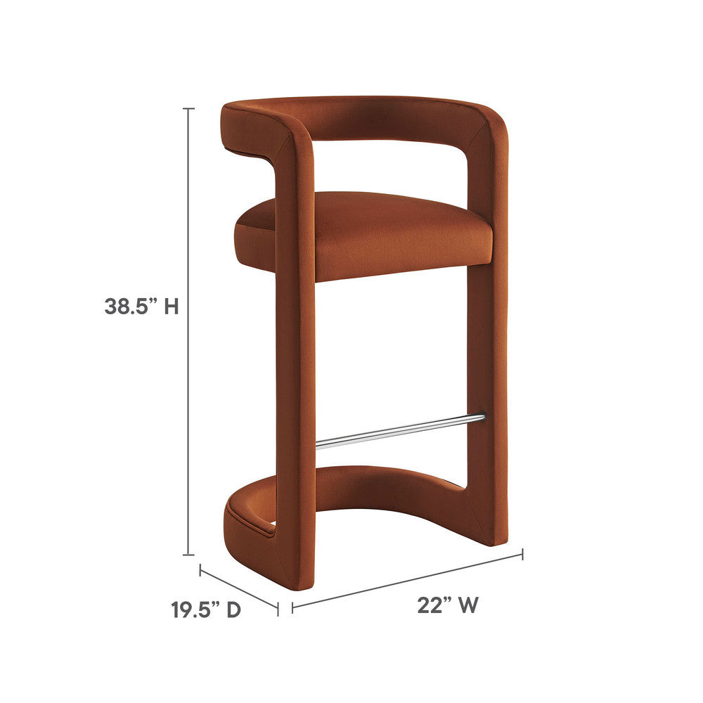 EEI-7108 Winslow Performance Velvet Bar Stool by Modway