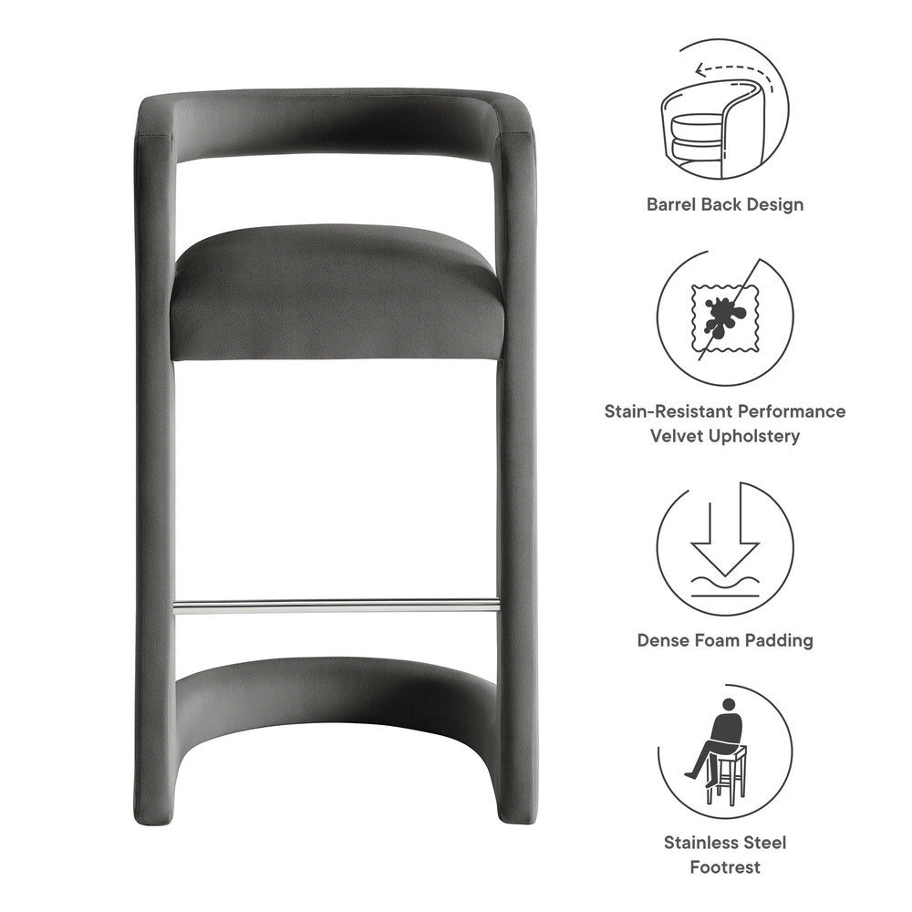 EEI-7108 Winslow Performance Velvet Bar Stool by Modway