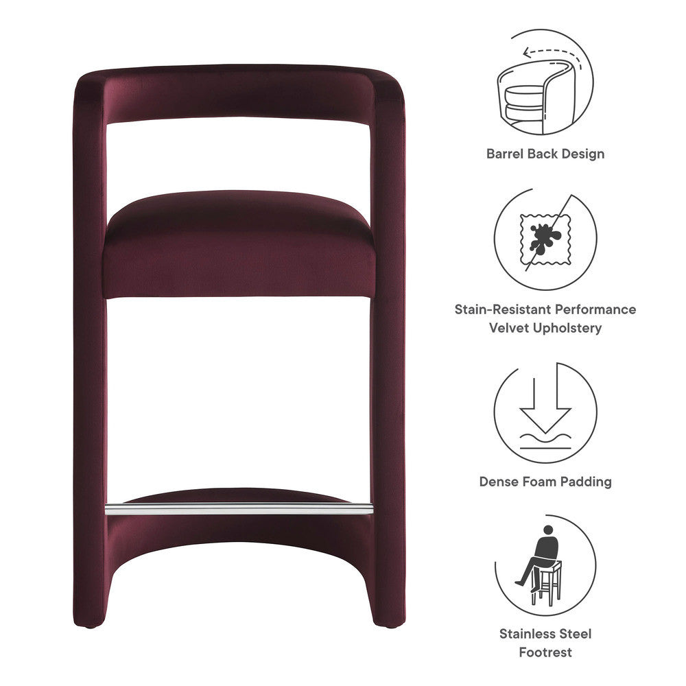 EEI-7107 Winslow Performance Velvet Counter Stool by Modway