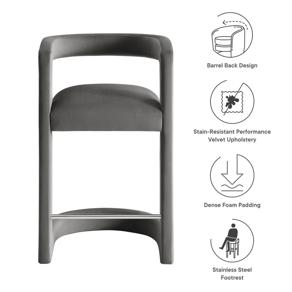 EEI-7107 Winslow Performance Velvet Counter Stool by Modway