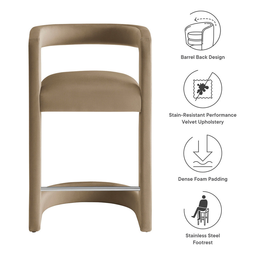 EEI-7107 Winslow Performance Velvet Counter Stool by Modway