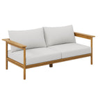 EEI-7065 Wren 4-Piece Outdoor Patio Teak Wood Furniture Set by Modway