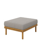 EEI-7067 Wren Outdoor Patio Teak Wood Armchair and Ottoman Set by Modway