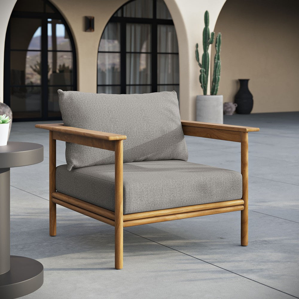 EEI-7007 Wren Outdoor Patio Teak Wood Armchair by Modway