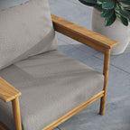 EEI-7007 Wren Outdoor Patio Teak Wood Armchair by Modway