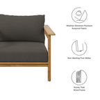 EEI-7007 Wren Outdoor Patio Teak Wood Armchair by Modway