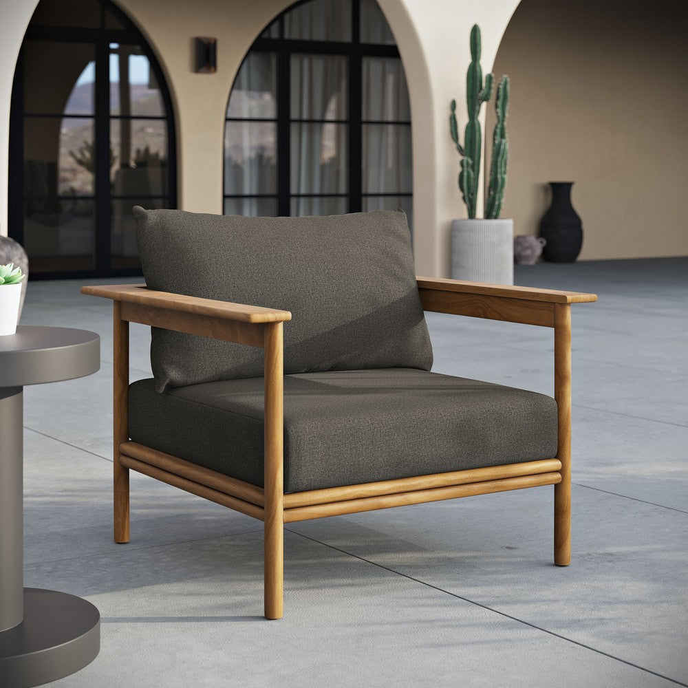 EEI-7007 Wren Outdoor Patio Teak Wood Armchair by Modway