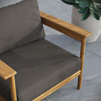 EEI-7007 Wren Outdoor Patio Teak Wood Armchair by Modway