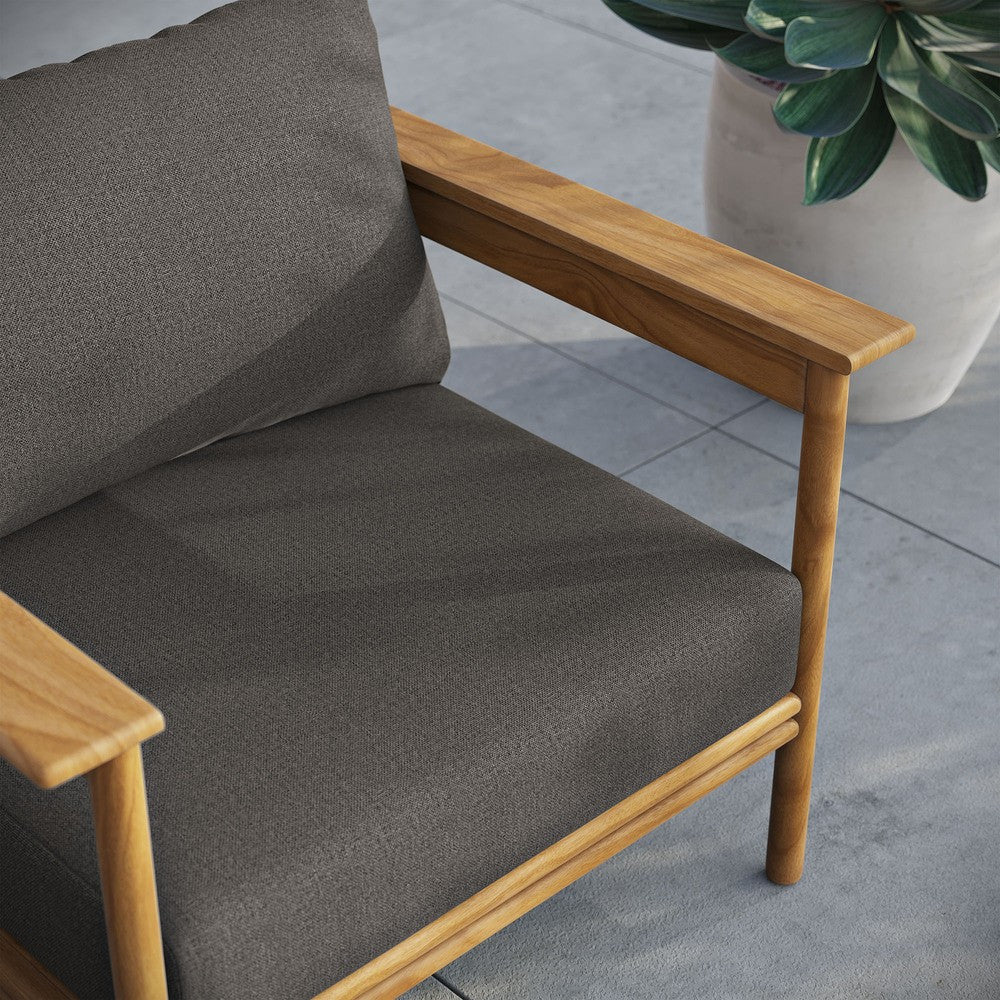 EEI-7007 Wren Outdoor Patio Teak Wood Armchair by Modway