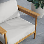 EEI-7007 Wren Outdoor Patio Teak Wood Armchair by Modway