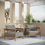 EEI-7068 Wren Outdoor Patio Teak Wood Armchair Set of 2 by Modway