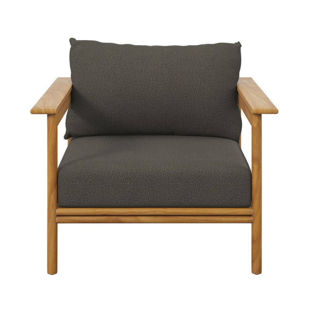 EEI-7068 Wren Outdoor Patio Teak Wood Armchair Set of 2 by Modway
