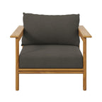 EEI-7068 Wren Outdoor Patio Teak Wood Armchair Set of 2 by Modway