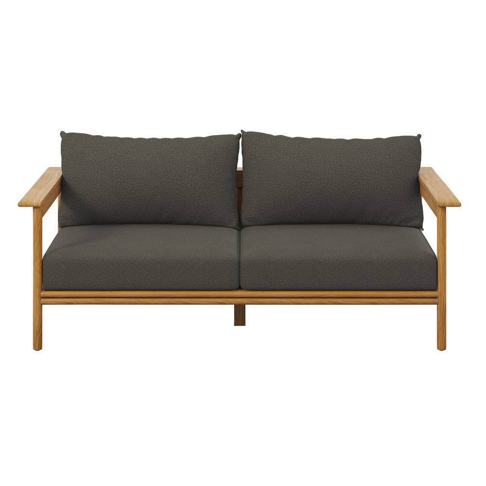 EEI-7008 Wren Outdoor Patio Teak Wood Sofa by Modway