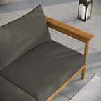 EEI-7008 Wren Outdoor Patio Teak Wood Sofa by Modway