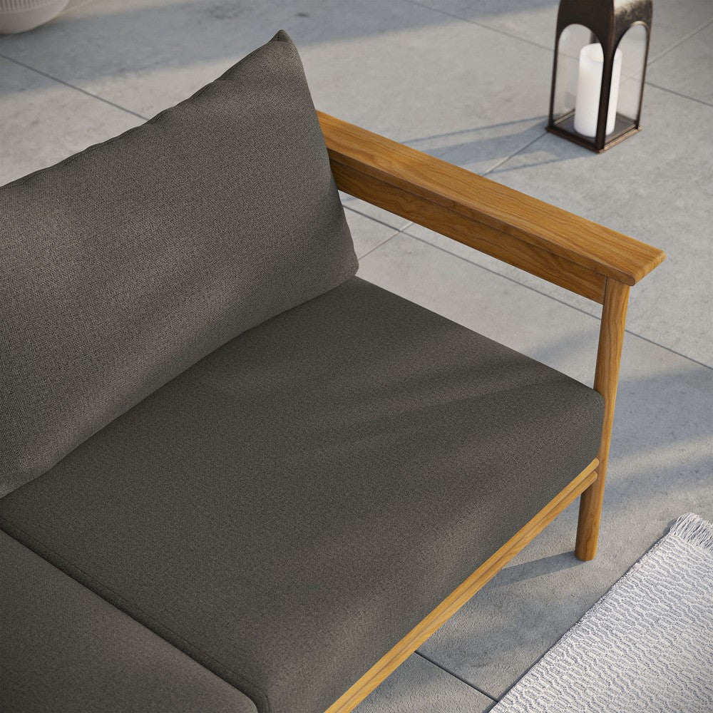 EEI-7008 Wren Outdoor Patio Teak Wood Sofa by Modway