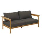 EEI-7008 Wren Outdoor Patio Teak Wood Sofa by Modway