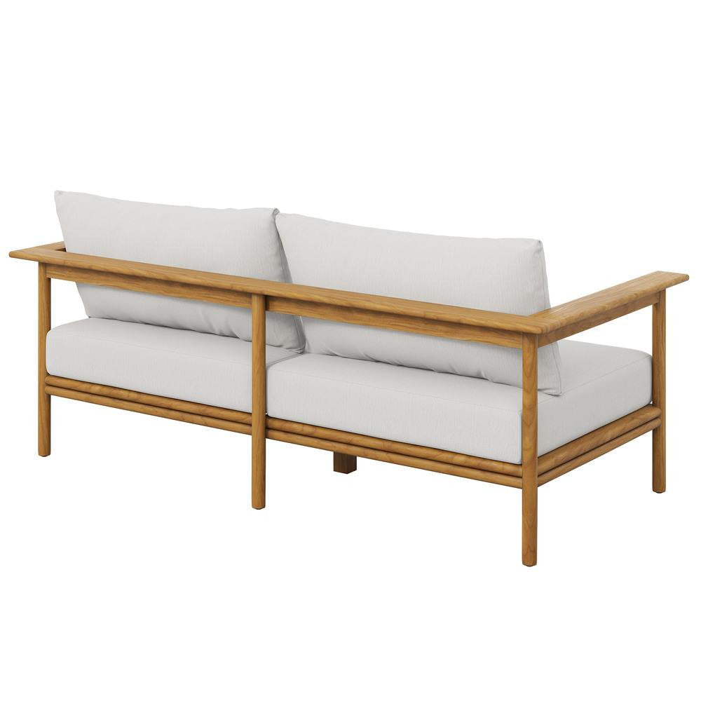 EEI-7008 Wren Outdoor Patio Teak Wood Sofa by Modway
