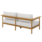 EEI-7008 Wren Outdoor Patio Teak Wood Sofa by Modway
