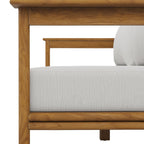 EEI-7008 Wren Outdoor Patio Teak Wood Sofa by Modway