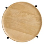 EEI-6832-OAK Xilo Round Wood and Metal Side Table by Modway