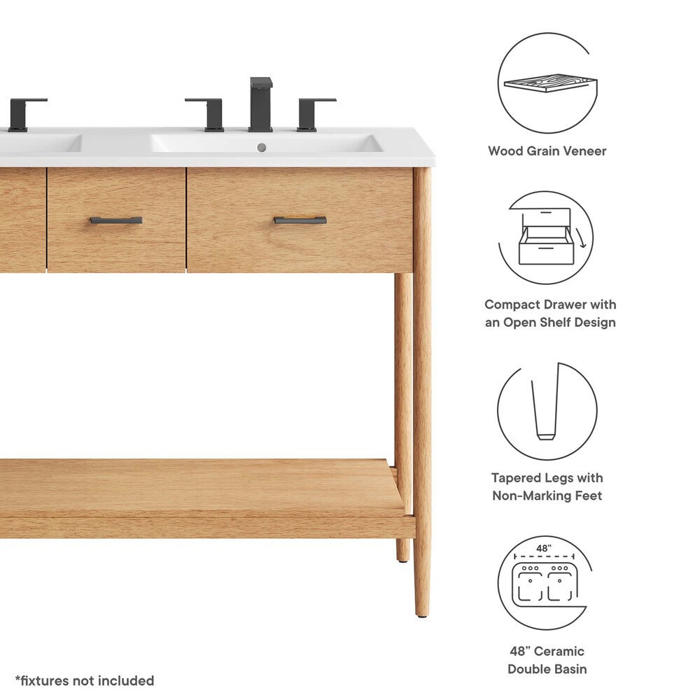 EEI-6826 Zaire 48" Double Sink Bathroom Vanity by Modway