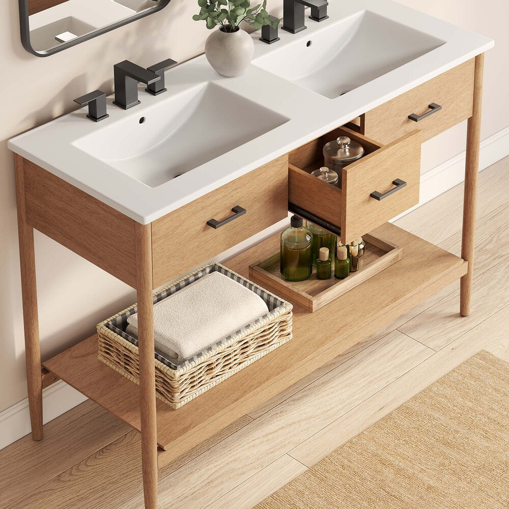 EEI-6826 Zaire 48" Double Sink Bathroom Vanity by Modway