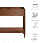 EEI-6356 Zaire 48" Double Sink Compatible Bathroom Vanity Cabinet (Sink Basin Not Included) by Modway