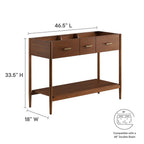 EEI-6356 Zaire 48" Double Sink Compatible Bathroom Vanity Cabinet (Sink Basin Not Included) by Modway