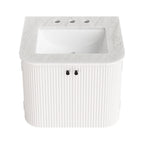 Modway Zia 24" Wall-Mount Bathroom Vanity with Marble Sink by Modway-EEI-7162