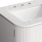 Modway Zia 24" Wall-Mount Bathroom Vanity with Marble Sink by Modway-EEI-7162