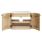Modway Zia 24" Wall-Mount Bathroom Vanity with Marble Sink by Modway-EEI-7162
