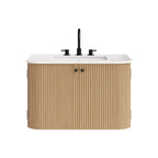 Modway Zia 30" Wall-Mount Bathroom Vanity with Marble Sink by Modway-EEI-7208