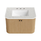 Modway Zia 30" Wall-Mount Bathroom Vanity with Marble Sink by Modway-EEI-7208
