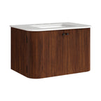 Modway Zia 30" Wall-Mount Bathroom Vanity with Marble Sink by Modway-EEI-7208