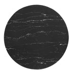 EEI-5132-GLD-BLK Zinque 36" Artificial Marble Dining Table by Modway