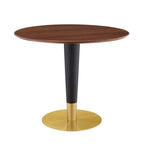 EEI-5123-GLD-WAL Zinque 36" Dining Table by Modway