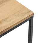 EEI-6833-OAK Zora Square Wood and Metal Side Table by Modway