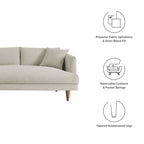 EEI-6613-HEI Zoya 3 Piece Down Filled Overstuffed Sectional Sofa by Modway