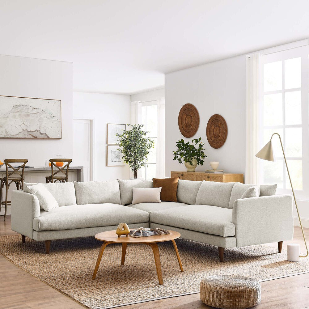 EEI-6613-HEI Zoya 3 Piece Down Filled Overstuffed Sectional Sofa by Modway