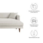 Modway Zoya Right-Facing Down Filled Overstuffed Sectional Sofa by Modway-EEI-6612