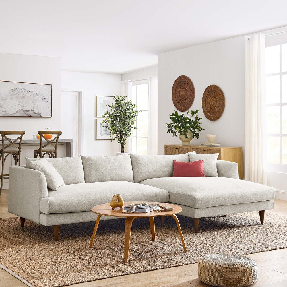 Modway Zoya Right-Facing Down Filled Overstuffed Sectional Sofa by Modway-EEI-6612