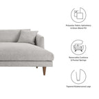 Modway Zoya Right-Facing Down Filled Overstuffed Sectional Sofa by Modway-EEI-6612