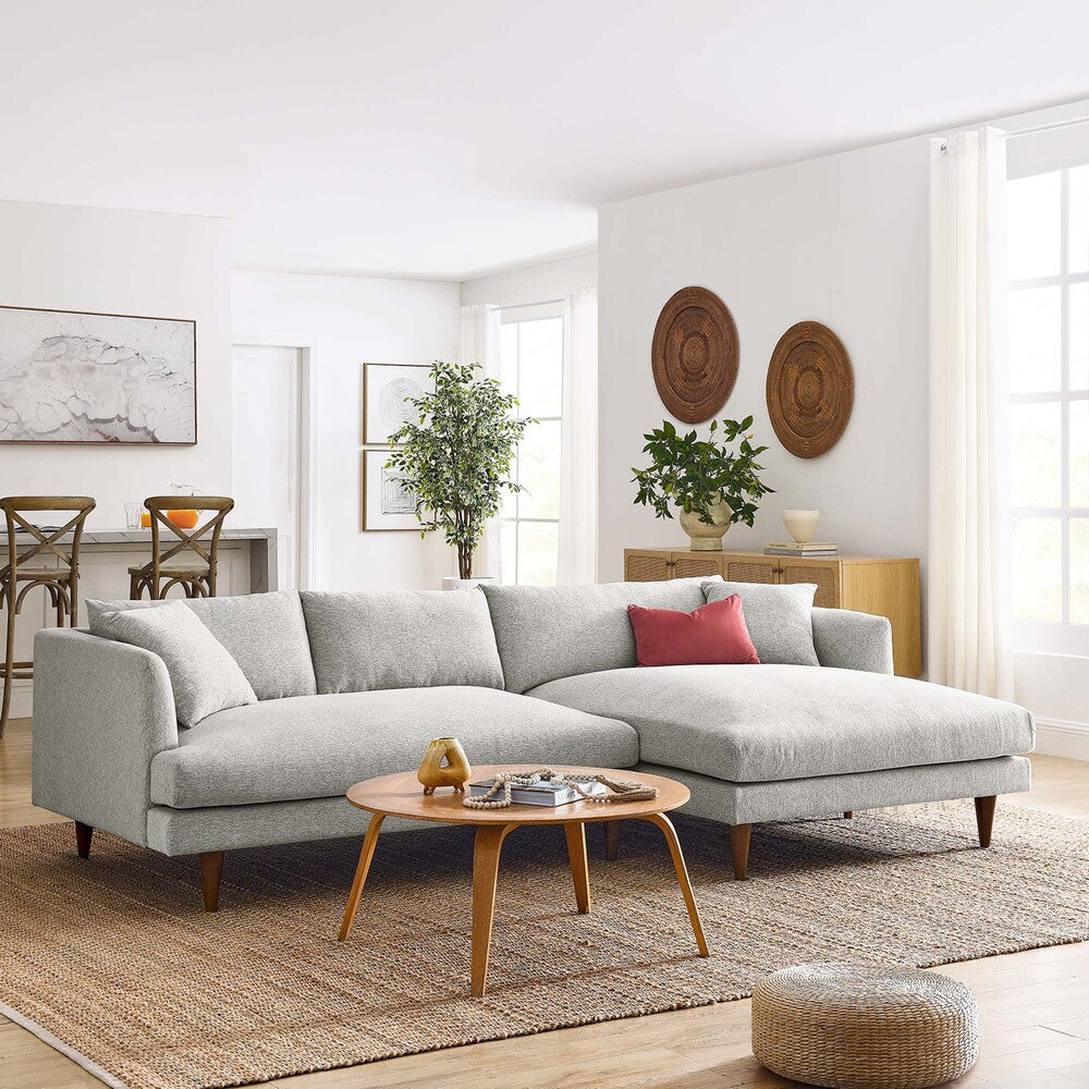 Modway Zoya Right-Facing Down Filled Overstuffed Sectional Sofa by Modway-EEI-6612