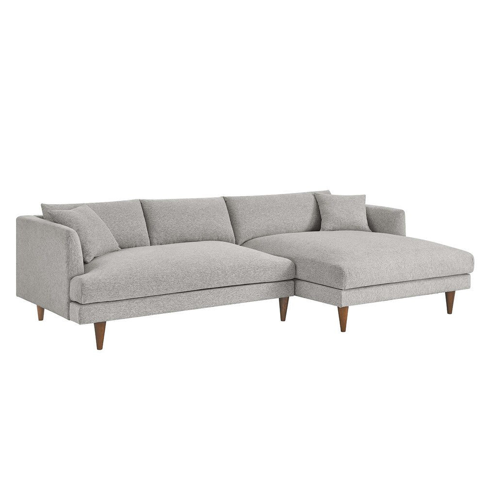 Modway Zoya Right-Facing Down Filled Overstuffed Sectional Sofa by Modway-EEI-6612