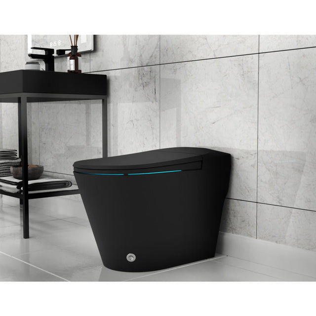 ENVO Echo Elongated 1.28 GPF Smart Bidet Toilet in White with Auto Open, Auto Flush, Heated Seat, Voice and Wifi Control