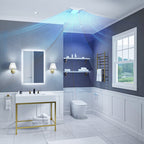 Summers Series 100 CFM Ceiling Mount Bathroom Exhaust Fan with Brilliant LED Light, Humidity Sensor Activation