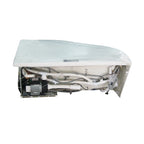 EAGO AM198ETL-L 5 ft Clear Rounded Left Corner Acrylic Whirlpool Bathtub