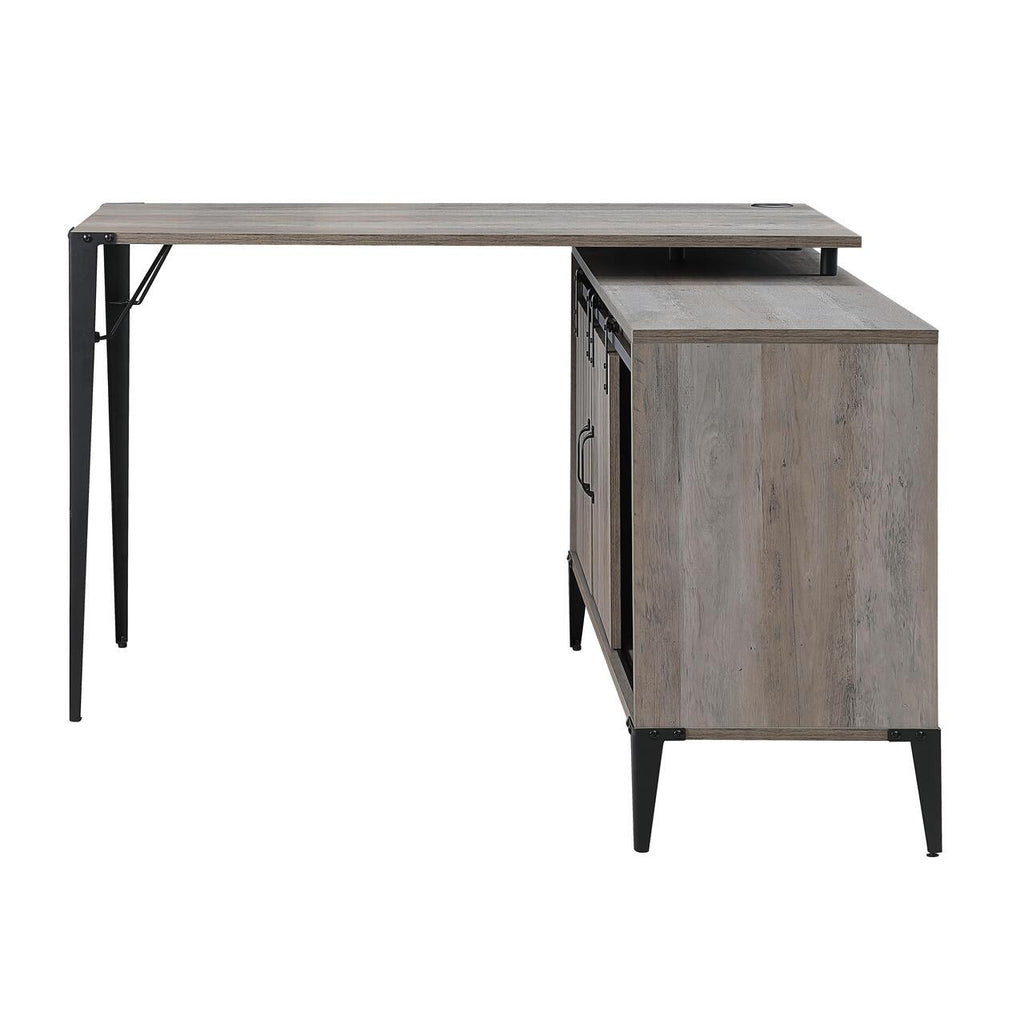 ACME OF00009 Zakwani Gray Oak Writing Desk  2